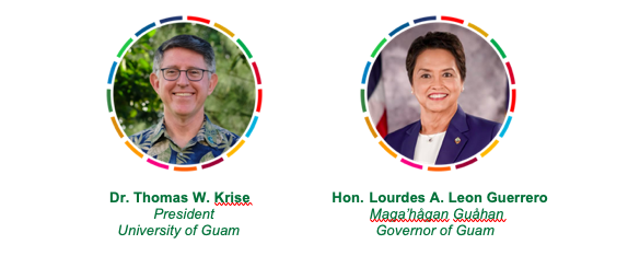 Dr. Krise, President of University of Guam and Hon. Leon Guerrero, Governor of Guam