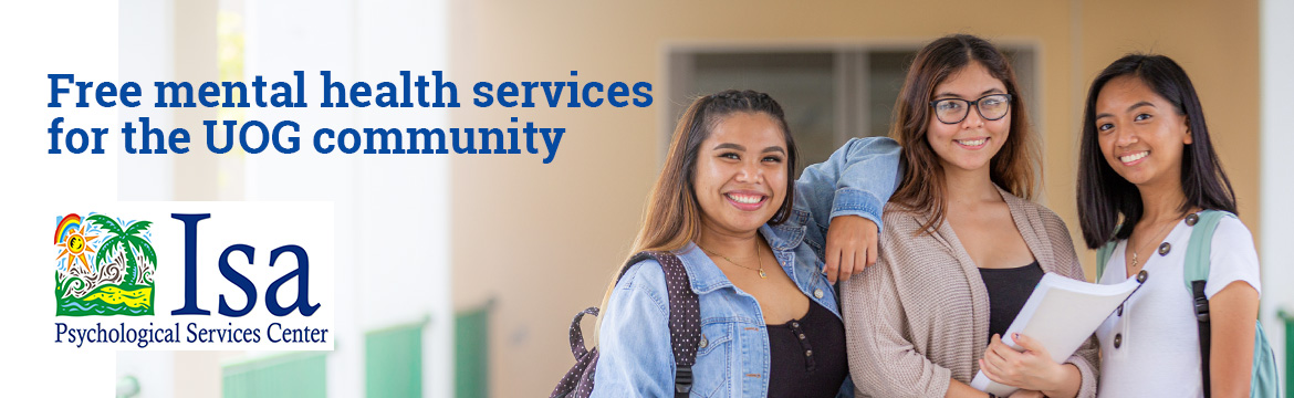 Web Banner Image: Free mential health services for the UOG Community