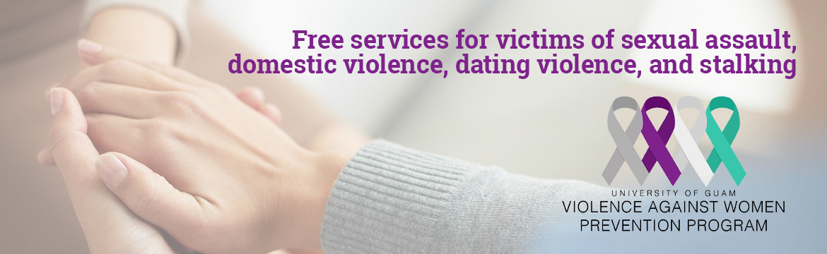Web Banner Image: Free services for victims of sexual assault, domestic violence, dating violence, and stalking
