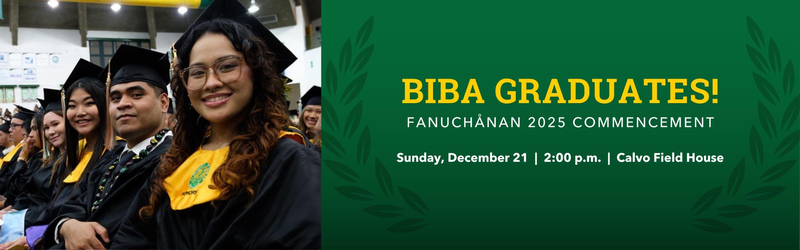 The University of Guam will celebrate the achievements of 198 graduates at its Fanuchånan (Fall) 2025 Commencement Ceremony, set for 2 p.m. on Sunday, December 21, 2025.