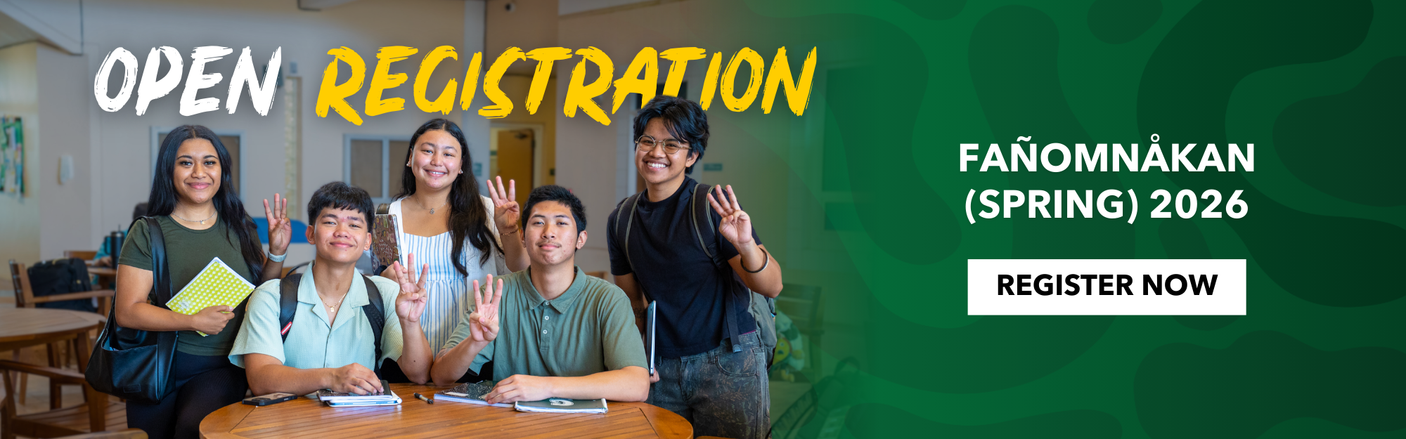 Registration for Spring 2026 is now open!