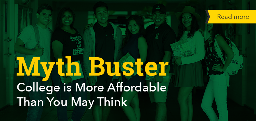 Myth Buster: College is more affordable than you may think