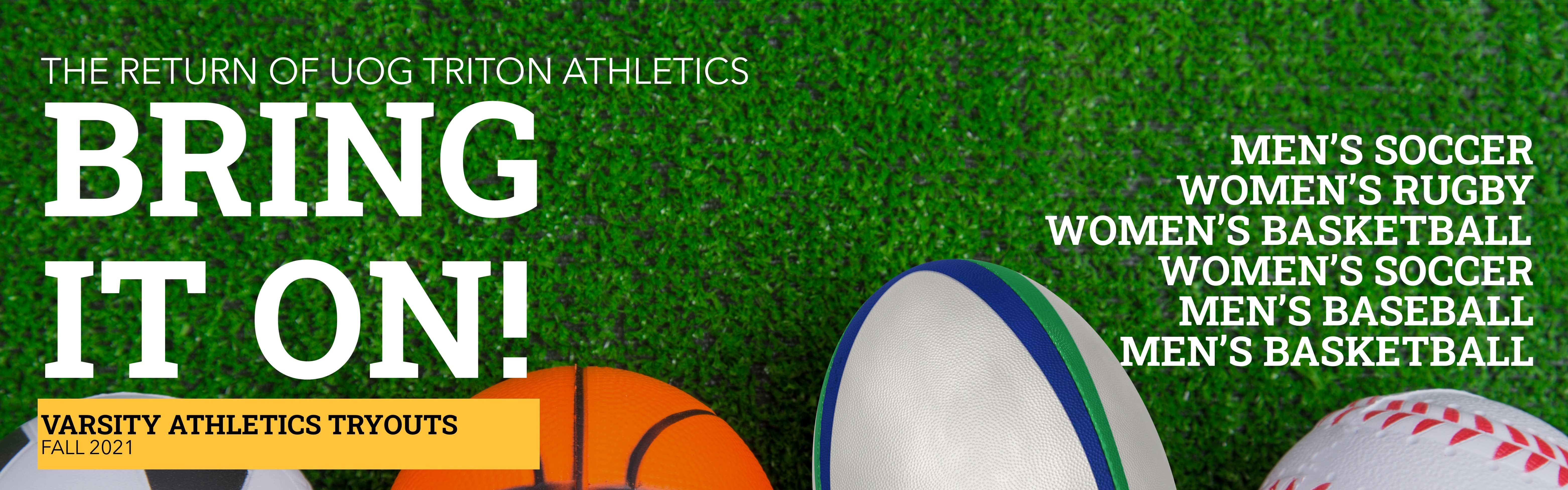 Triton Varsity Athletics Tryouts, Fall 2021