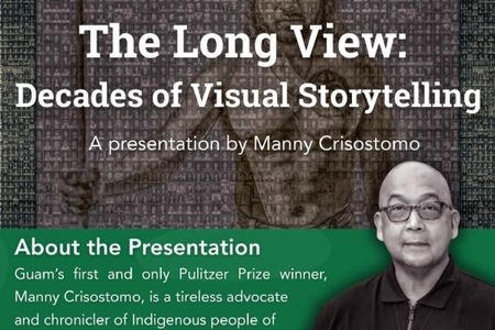 The University of Guam's College of Liberal Arts and Social Sciences will host Pulitzer Prize-winning photojournalist Manny Crisostomo for 