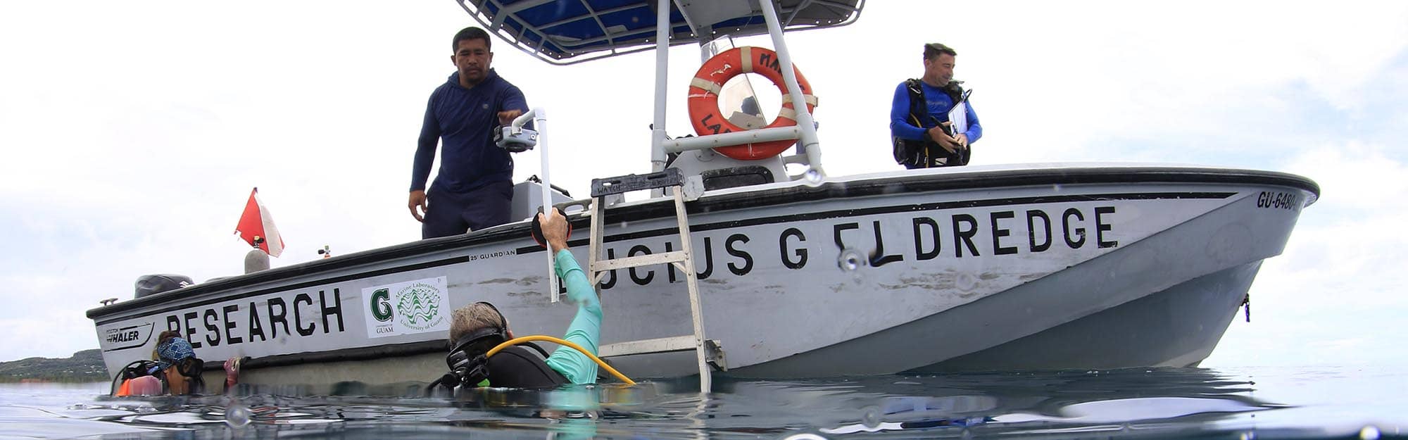 Divers on ML Boat Exit Water