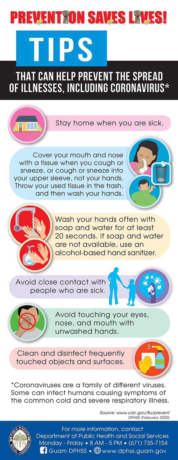 Tips that can help prevent the spread of illnesses, including coronavirus
