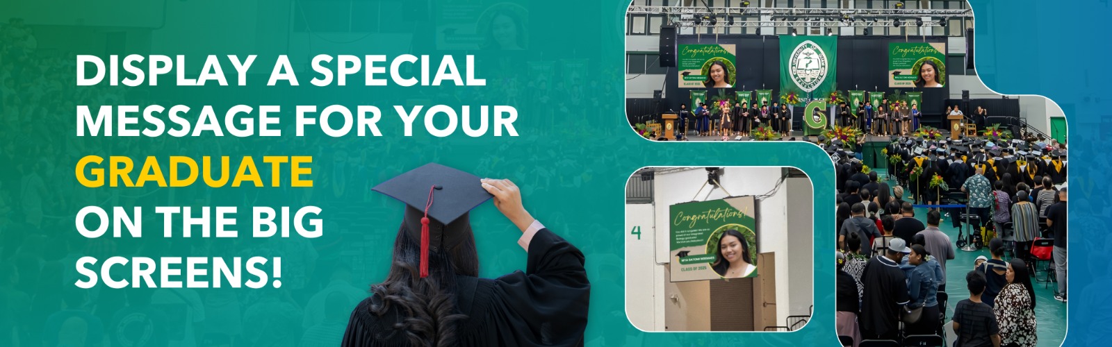 Congratulate your graduate on the Triton digital scoreboard