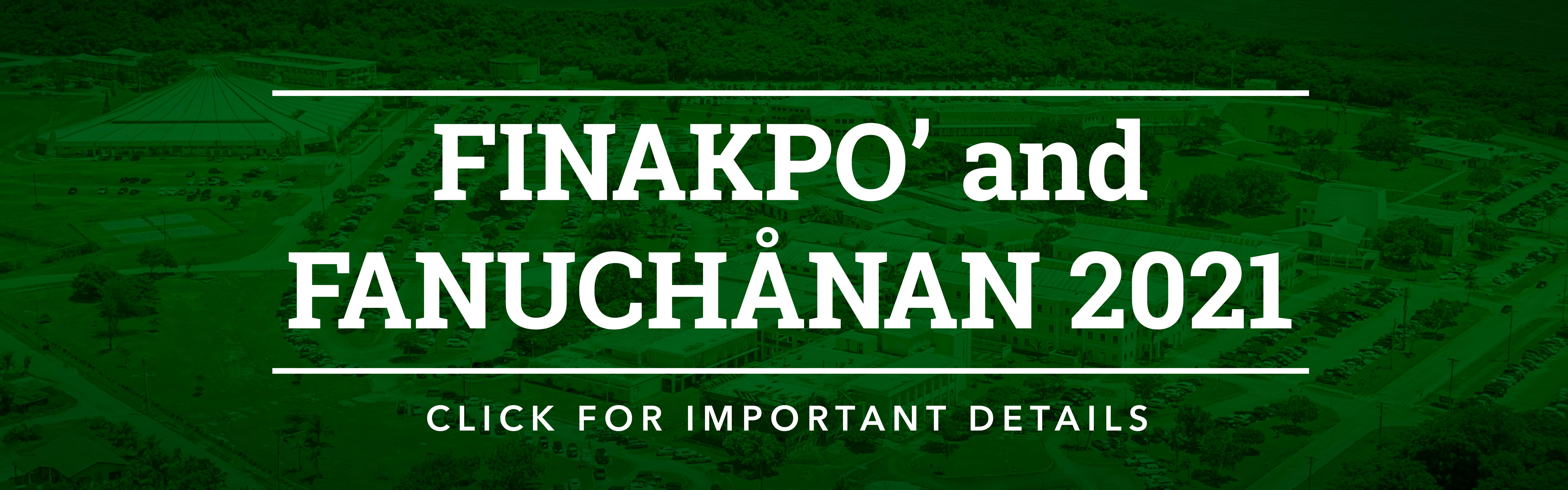 Click here for important details regarding Finakpo' and Fanuchånan 2021