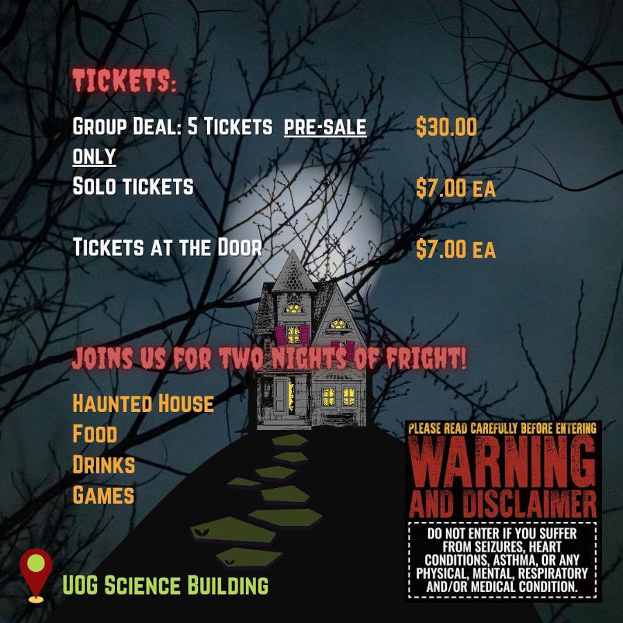 UOG Bio Club Haunted House Flyer