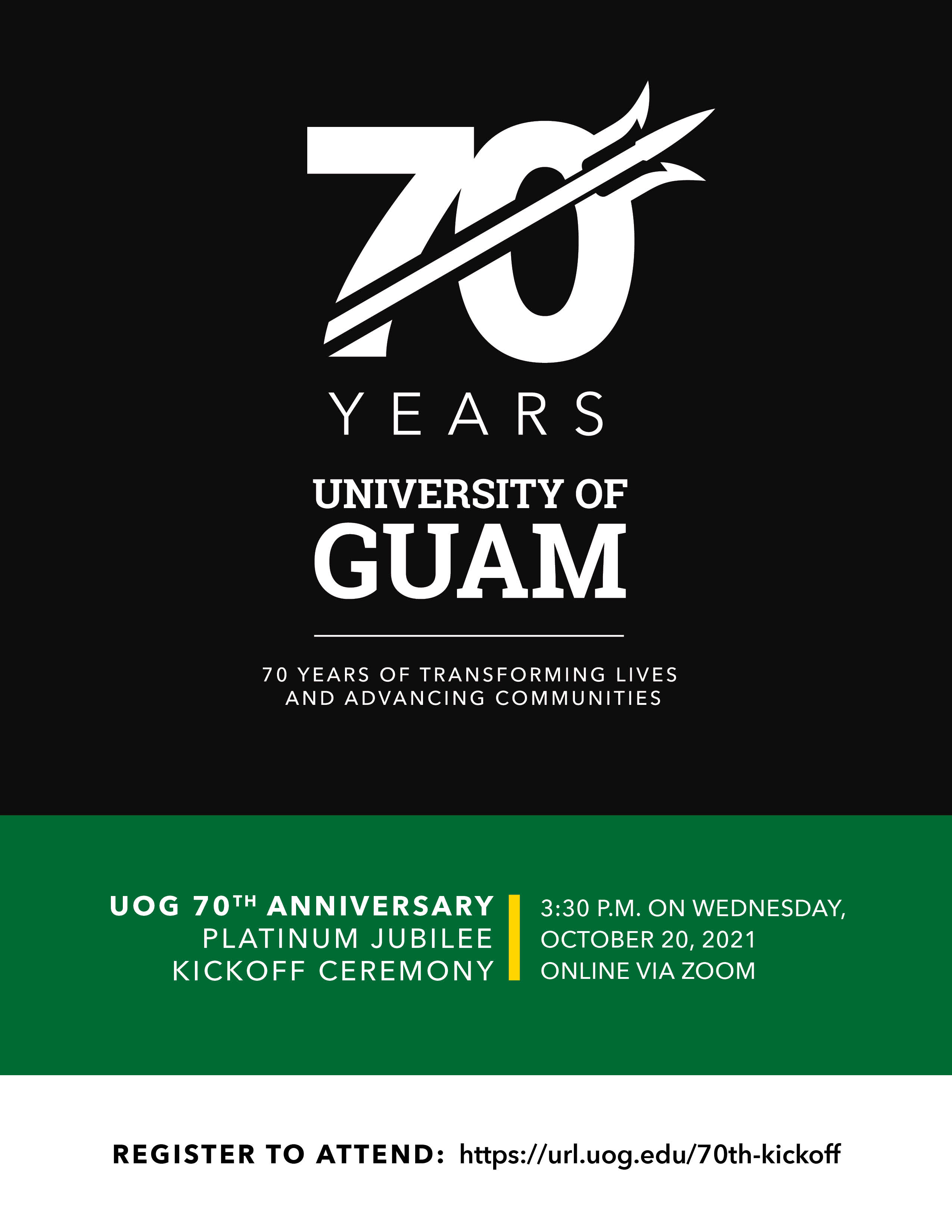 University of Guam's Platinum Jubilee Kickoff Ceremony