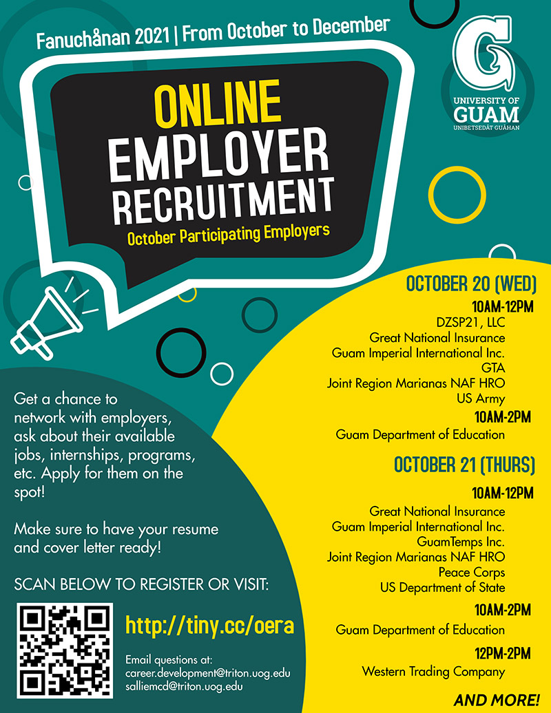 Online Employer Recruitment Event with the Career Development Office