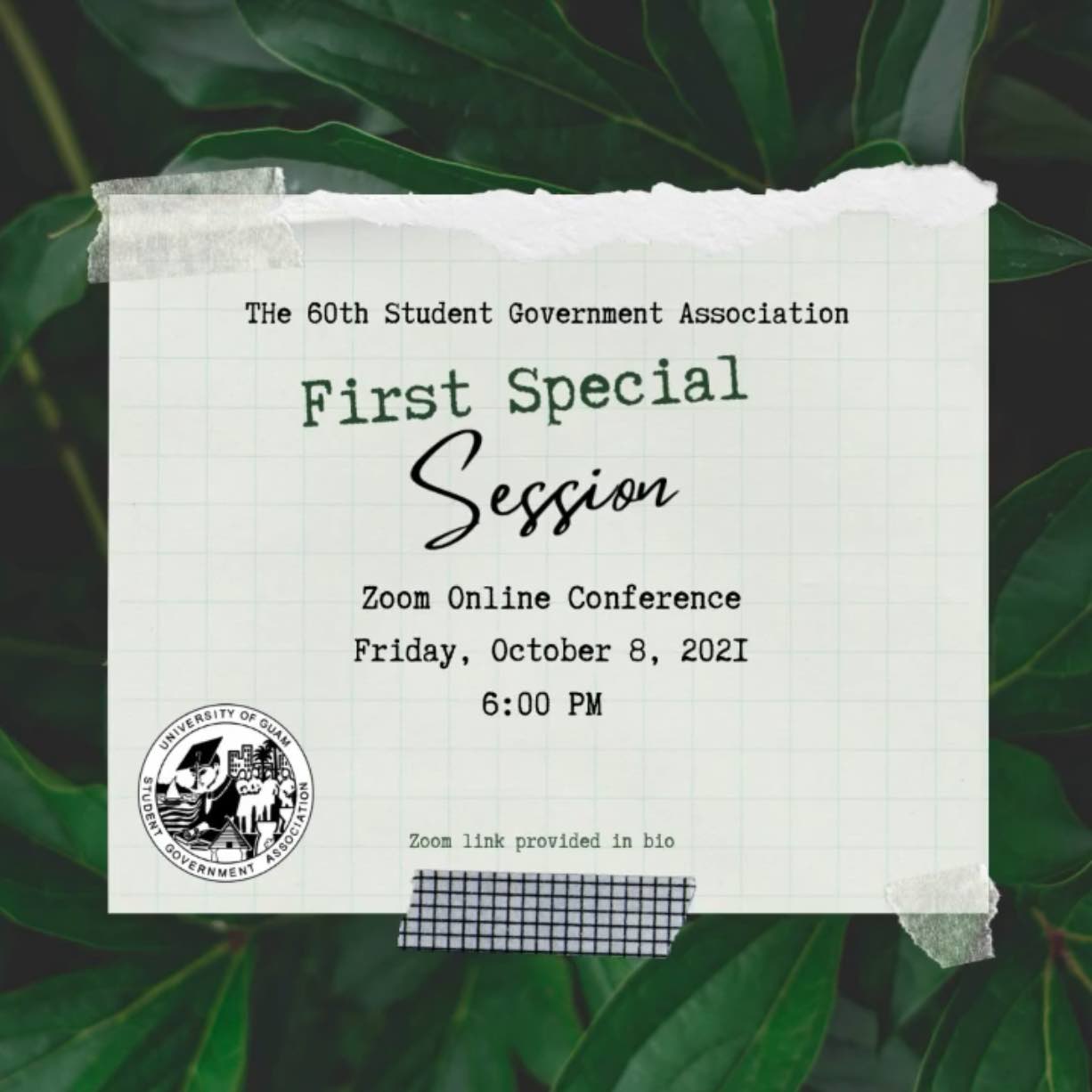 SGA First Special Session