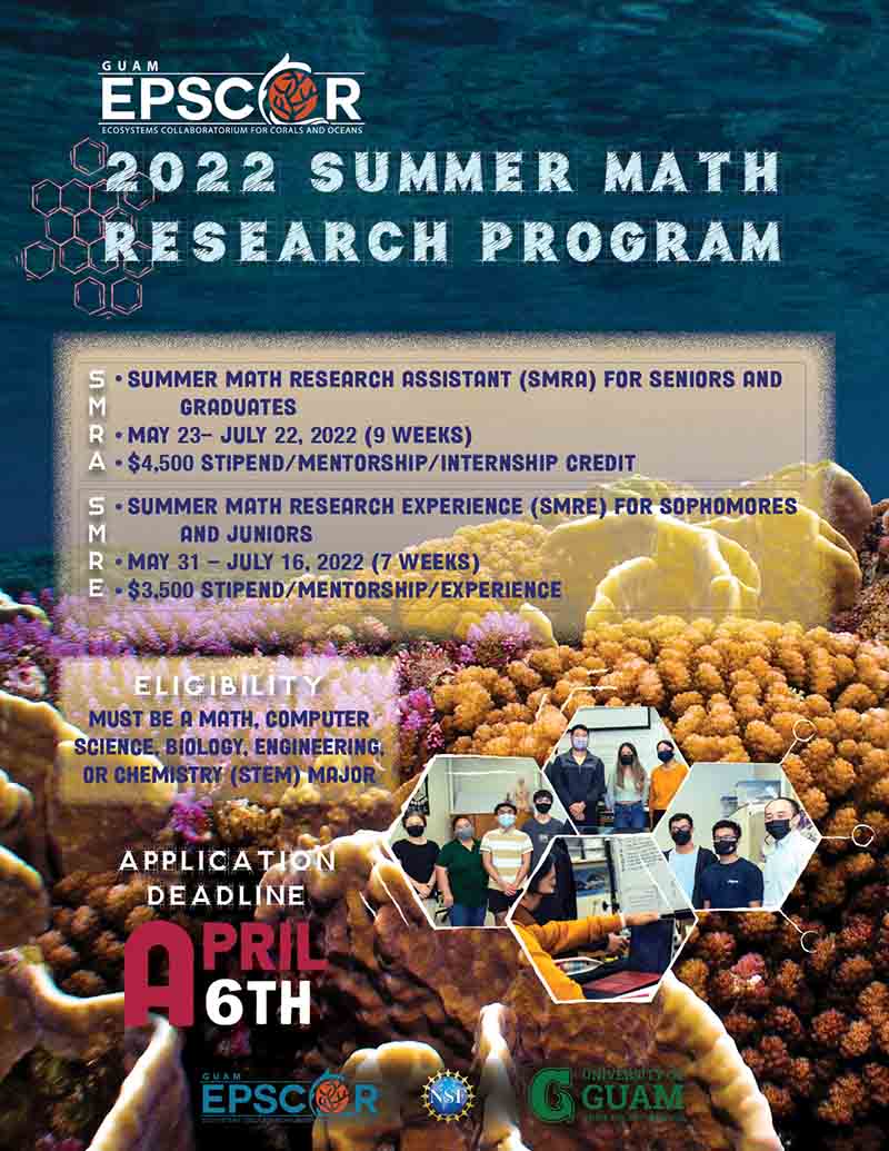 Deadline to Apply for EPSCoR Summer Math Research Experience 