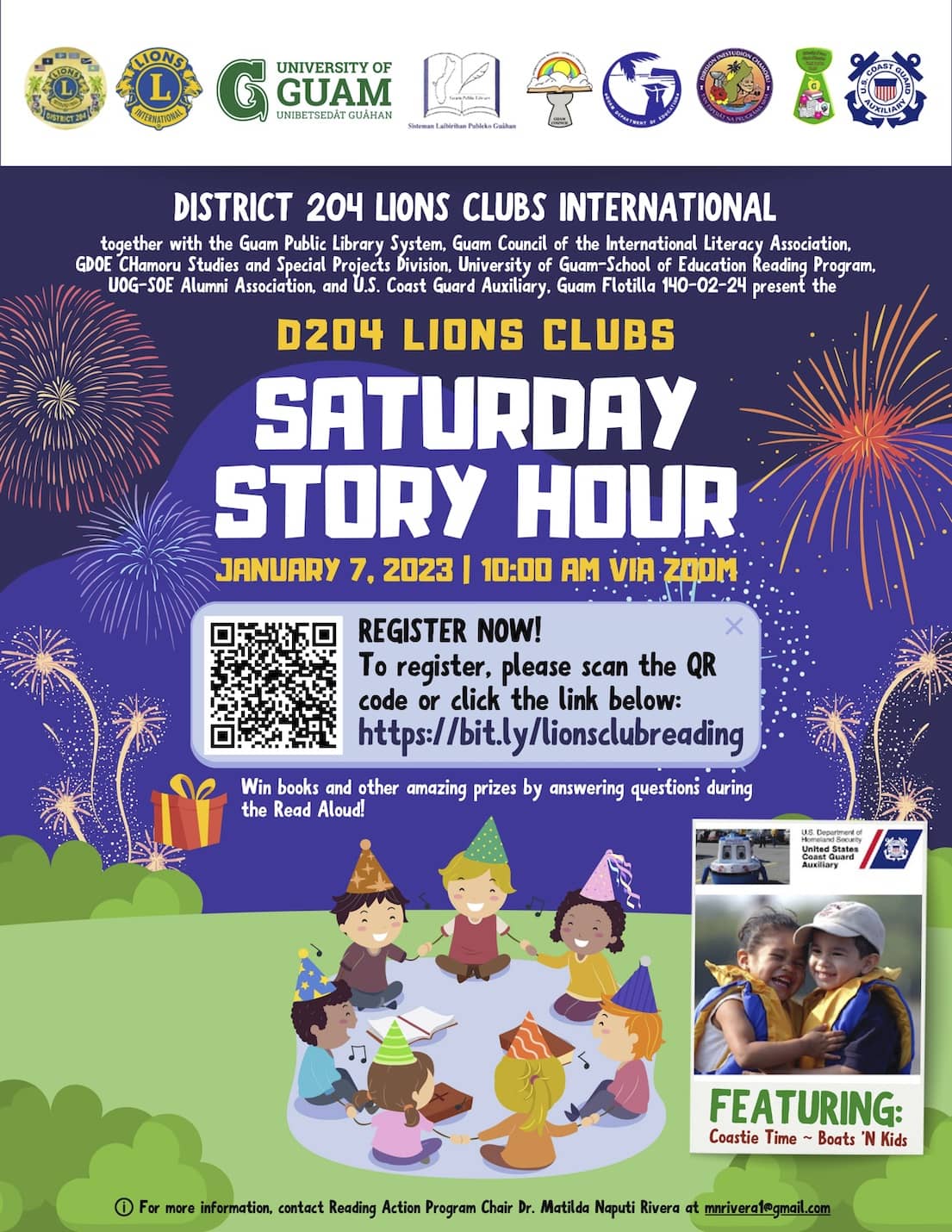 Lions Club Story Hour Poster
