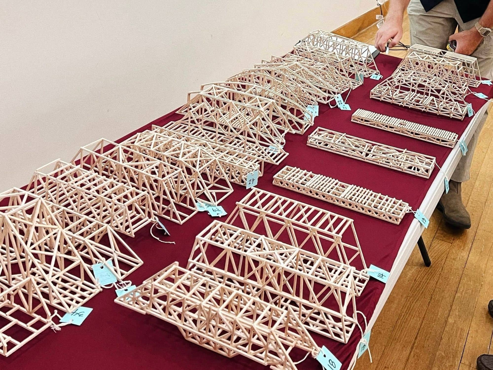 Photo of bridge models