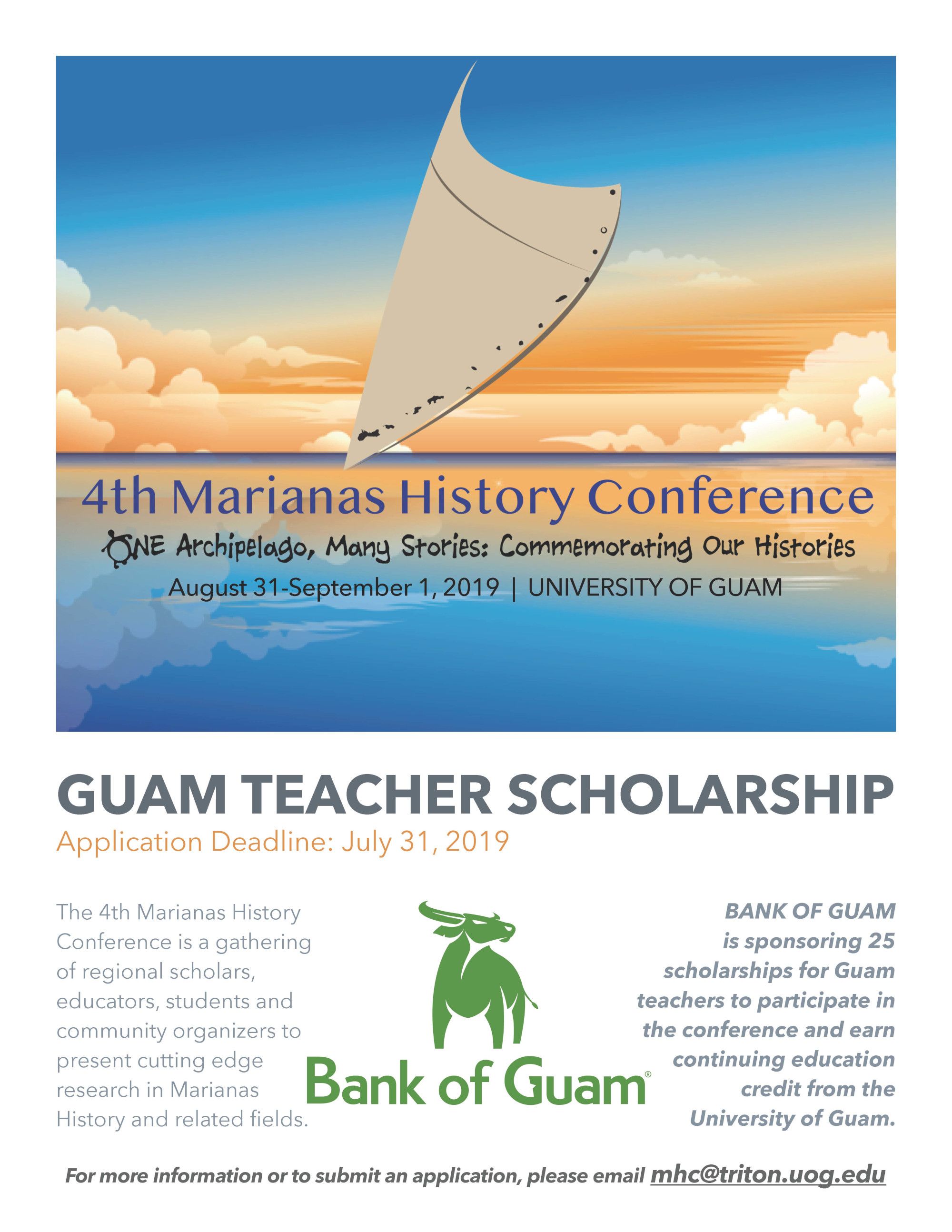 Bank of Guam Scholarship flyer