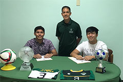 Hezekiah Cruz and Brandon Salumbides will join the UOG squad for the 2018-19 men's soccer season.