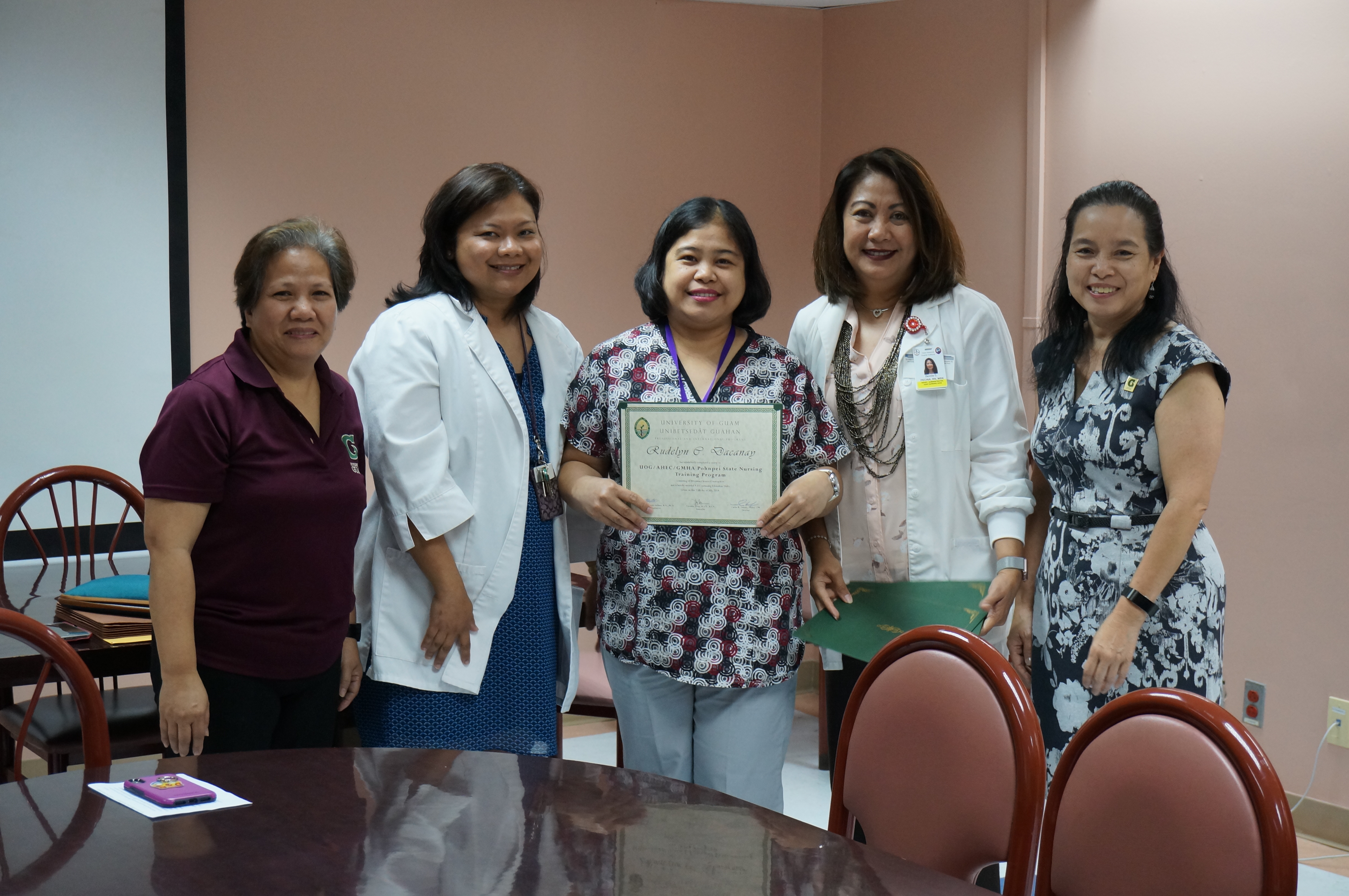 Pohnpei nurse certificate