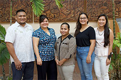 Seven University of Guam students received Research Corporation of the University of Guam (RCUOG) travel awards for education-related travel occurring through Dec. 31, 2018.