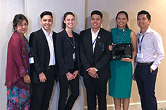 A team from the University of Guam School of Business & Public Administration took second place in an international case-study competition on business held April 17 to 20 in New Orleans.