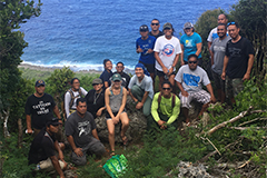 The intensive course took students on a comparative journey through the forests of Saipan and Guam.