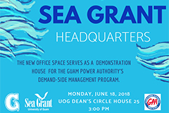 Members of the community are invited to attend the grand opening event at UOG Dean’s Circle House 25 on Monday, June 18 at 3 pm. Guests are asked to RSVP for the event.