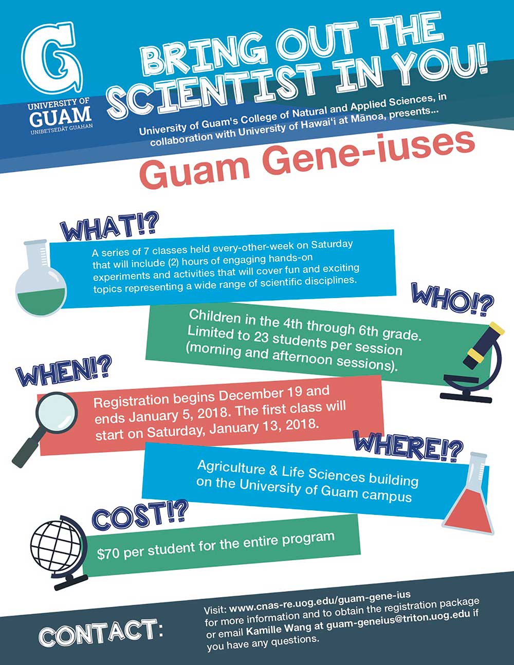 guam gene-iuses flyer