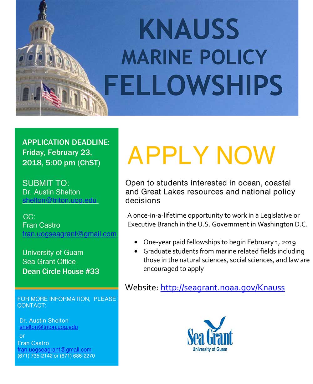 knauss marine policy fellowship flyer 