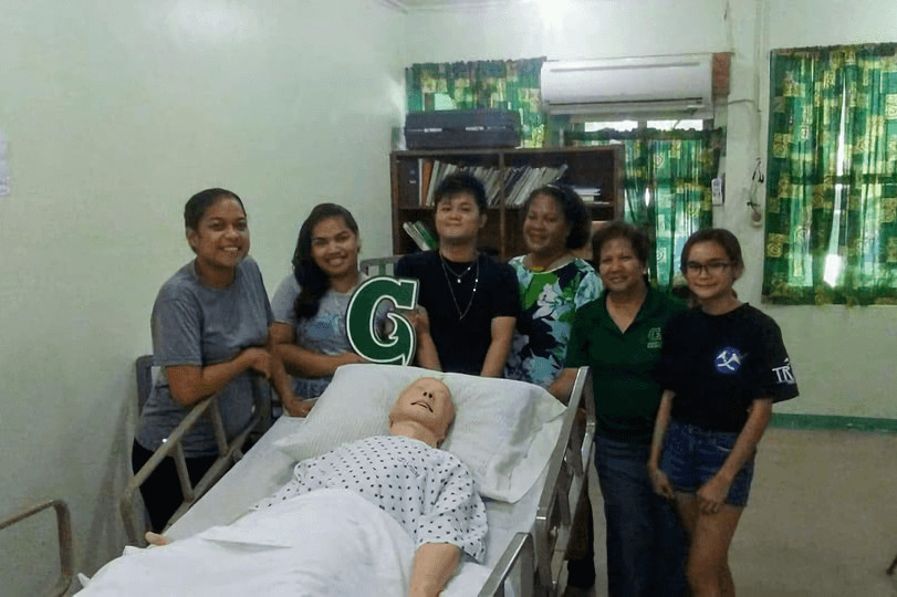 First-year Palau Community College nursing students with Terry Ngirmang, and Veronica Alave