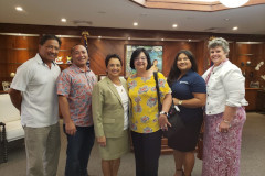 UOG reps with Governor Lou Leon Guerrero