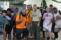 The CHamoru District Boy Scouts of America used the revised edition of “Trees and Shrubs of the Mariana Islands” to identify native and toxic plants during a scavenger hunt in December.