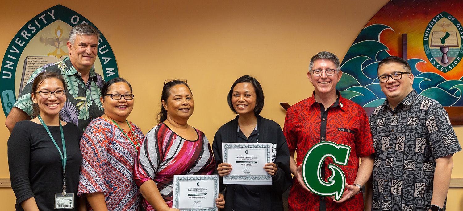 Group photo with Elizabeth “Liz” Guruwaen and Eliza Soriano