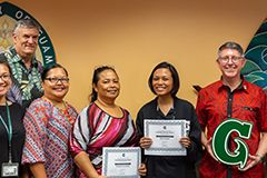 Two win UOG Employee Customer Service Awards