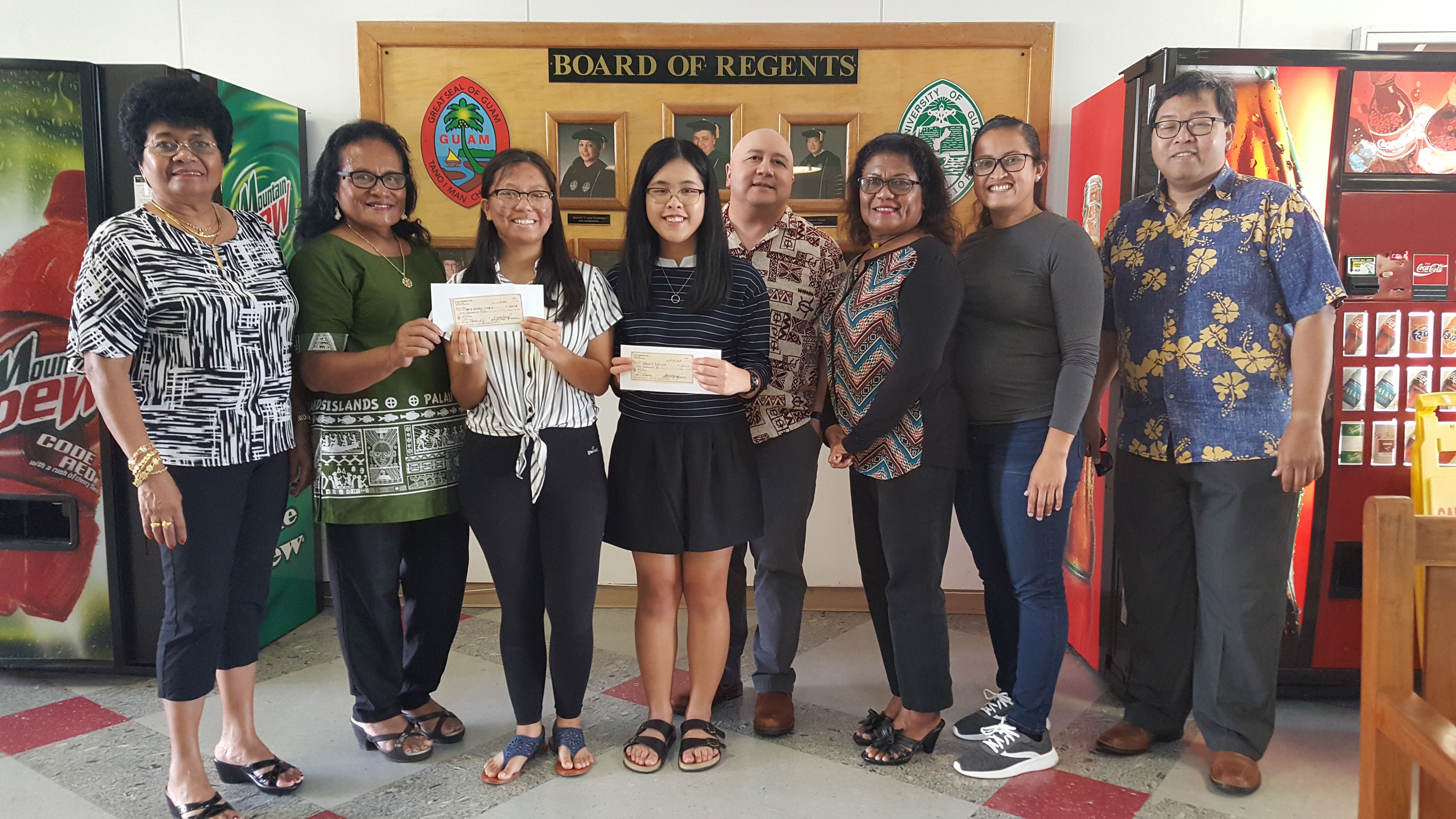 UOG students awarded $1,000 scholarships from Palau Women’s Club 