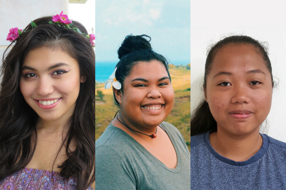 (From left) Elizabeth Elmore, Mayleen Benjamin, and Patricia Padiernos