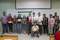 Twenty-four students from six high schools competed in the 2019 University of Guam High School Chemistry Titration Competition hosted by the Chemistry Program of UOG’s College of Natural & Applied Sciences on Charter Day, March 12. 