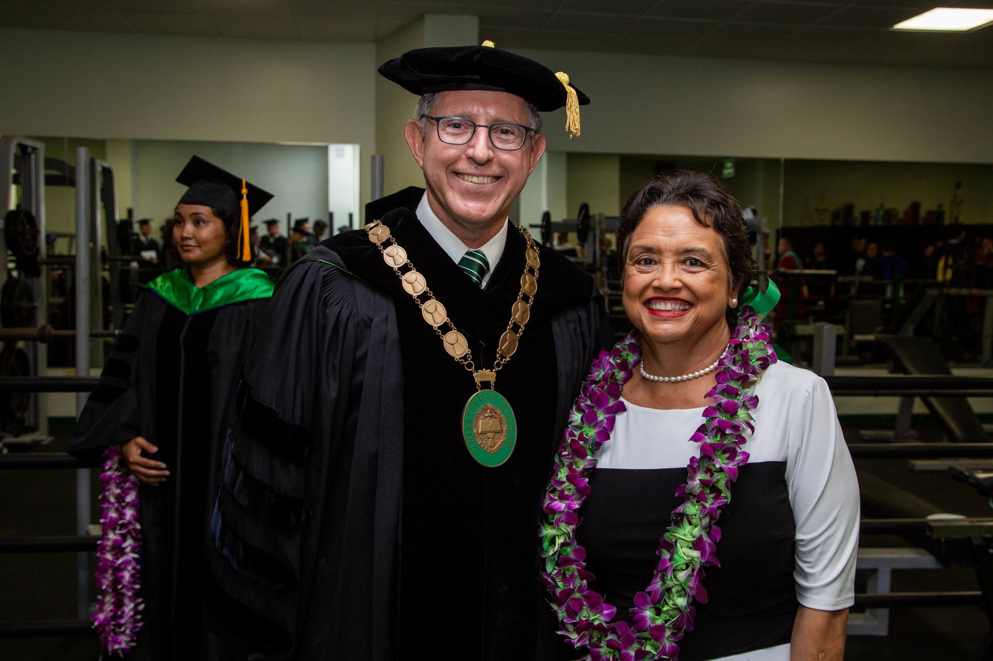 UOG President Thomas W. Krise and Gov. Lou Leon Guerrero