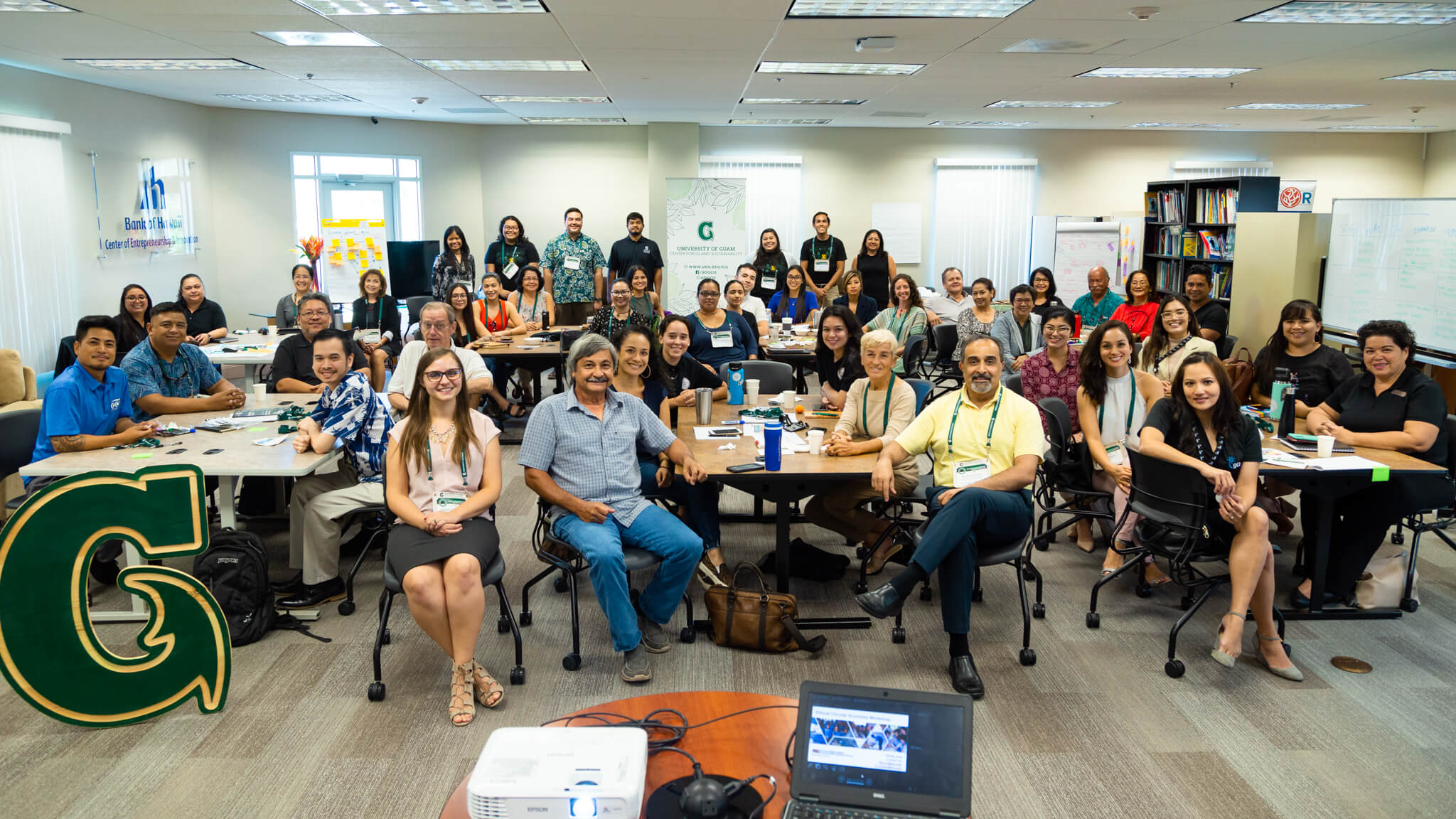 Participants of the workshop with presenters Rajesh Buch and Amanda Jordan