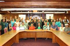 The University of Guam Center for Island Sustainability joined other sustainability partners in the community on March 29 as the governor signed a proclamation declaring April as Island Sustainability Month.