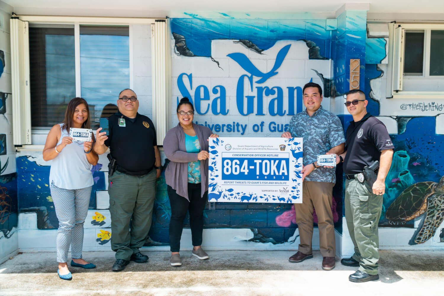 UOG Sea Grant provided the hotline phone for island residents to report threats to wildlife