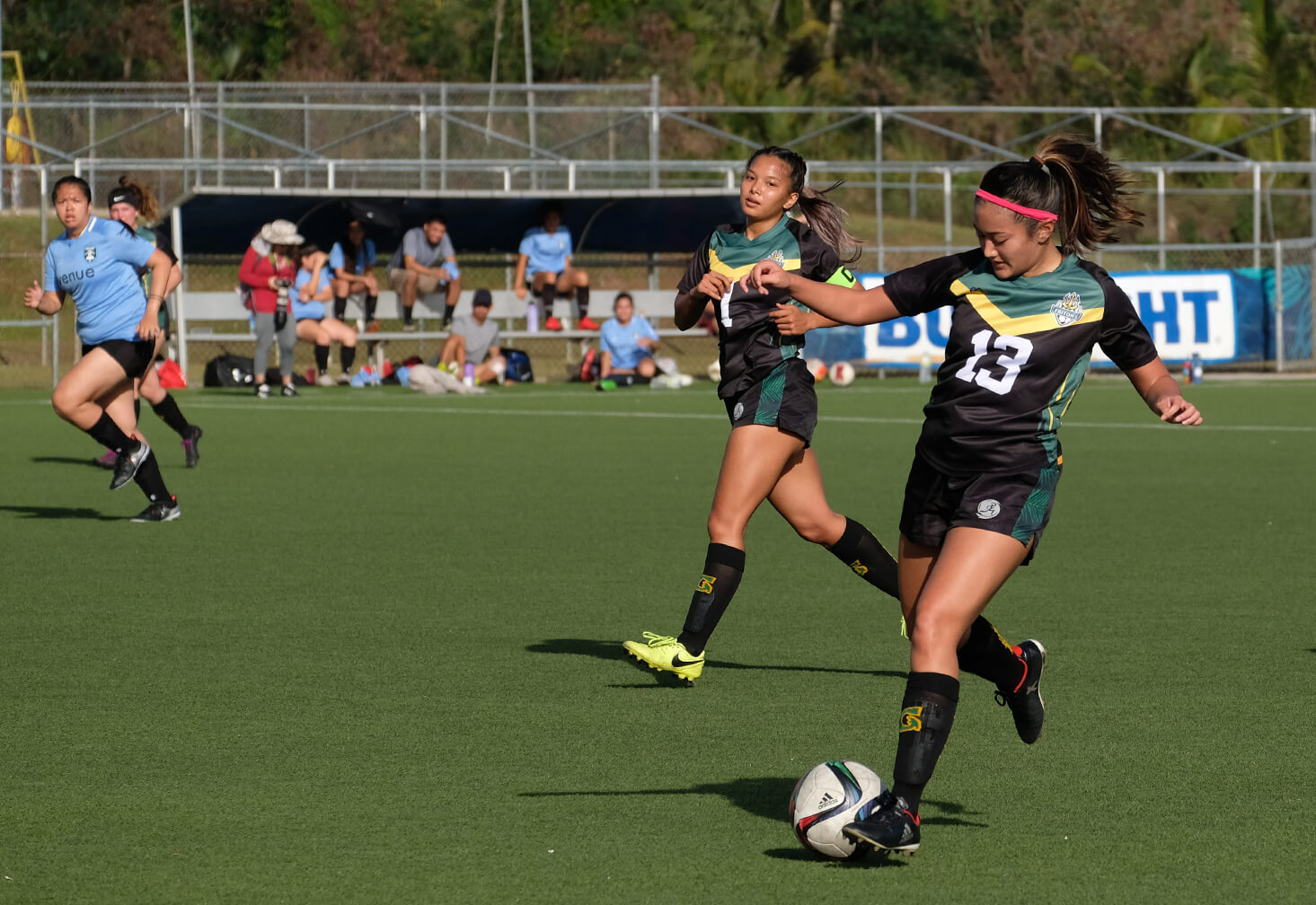 UOG Women's Soccer Team in one of their previous games versus the Sidekicks