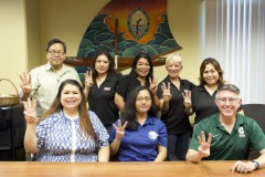 Three University of Guam students received $1,000 scholarships on Oct. 3 from the Guam Chapter of the National Association of Women in Construction. 