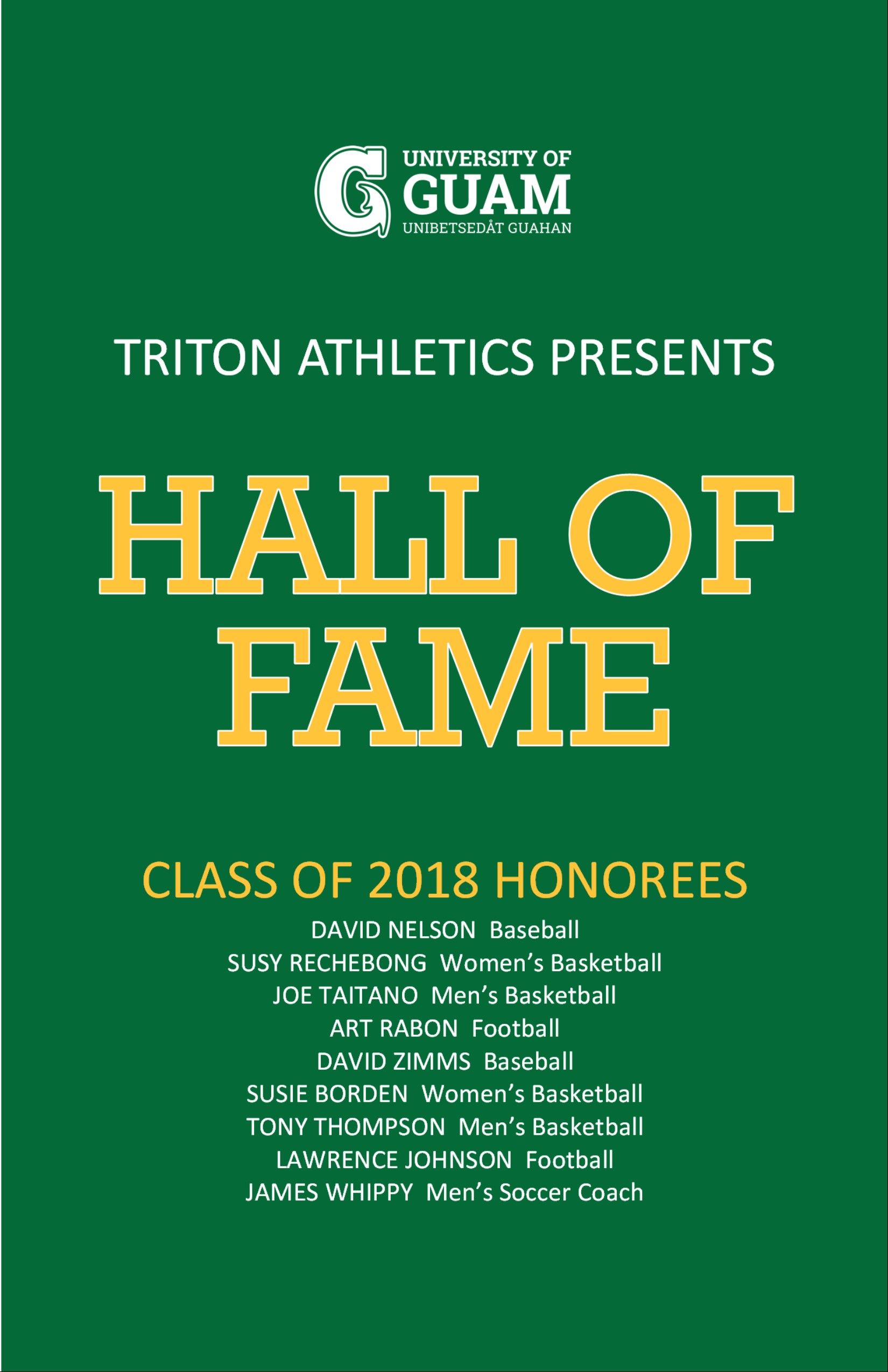 Athletic Hall of Fame 2018