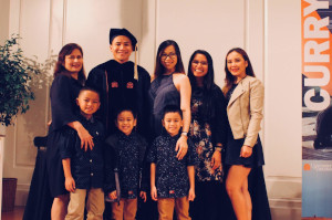 Mark Yu with his family