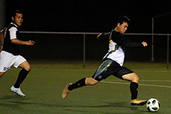 The University of Guam Men's Soccer Team defeated the Crushers Football Club 8-1 in the Guam Football Association Amateur Men's League on Feb. 8 at the GFA National Training Center. 