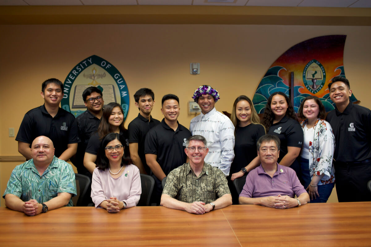 Mebric Navisaga was sworn in as student regent alongside the new members of the SGA