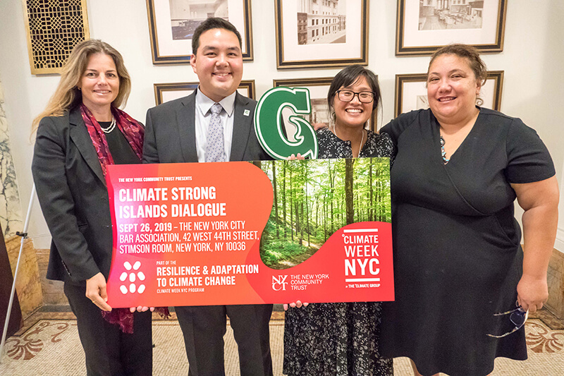 (From left) Celeste Connors, Austin Shelton, Romina King, Kate Brown