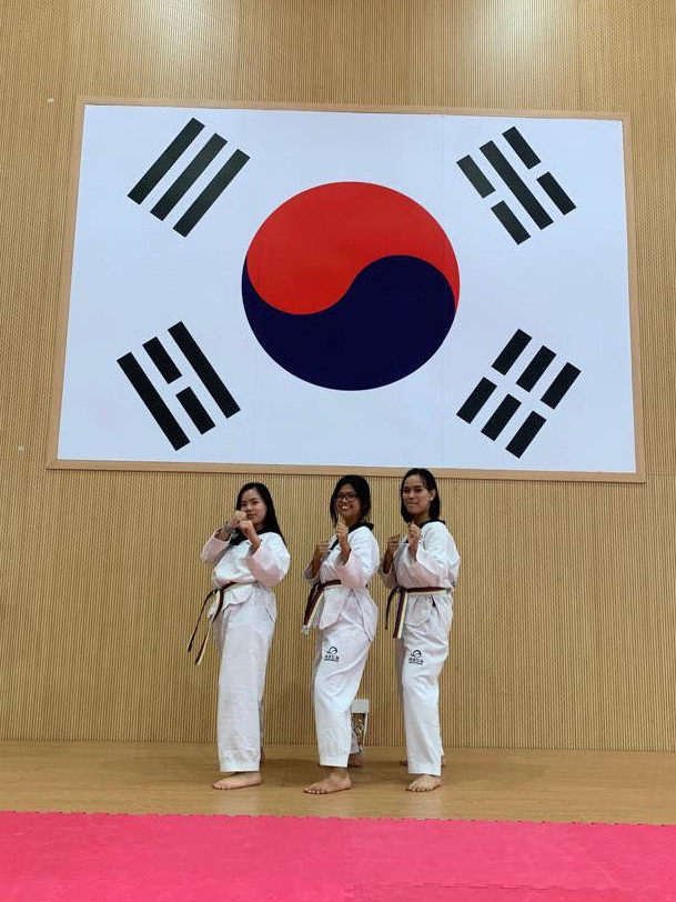 Aquinde, Natividad, and Lavina took Taekwondo classes, among other cultural activities