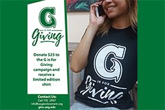 G is for Giving flyer
