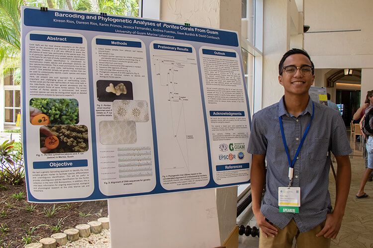 Kireon Rios presented his research in June 2019 at the 30th Pacific Islands Environment Conference.